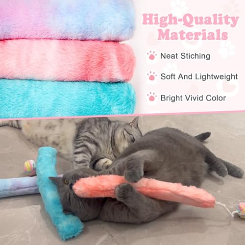 14.6in Cat Kicker Toy Extra Large 3pcs, Catnip Toys with Bell - style: Bell 3pcs