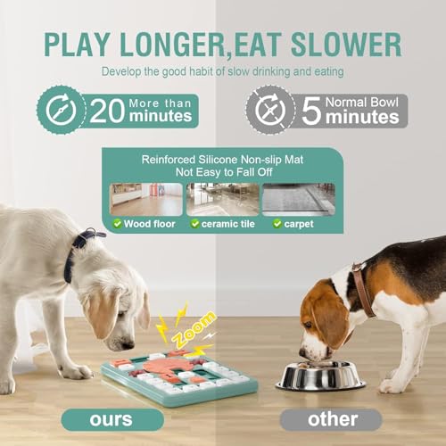 PETSTA Dog Puzzle Toys, Treat Dispensing Dog Enrichment Toys for IQ Training and Brain Stimulation, Interactive Mentally Stimulating Toys as Gifts for Puppies, Cats, Dogs (L-Level 4) - color: L-Level 4