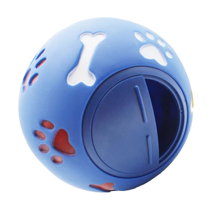 Dog Treat Dispenser Ball, Adjustable Opening Slow Feeder Puzzle Toy - color: Blue, size: S 7.5cm/3.0in Diameter