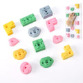 Hamster Climbing Wall Toys, DIY Colorful Rock with Traceless Adhesive, Small Animal Cage Accessories & Exercise Enrichment for Syrian, Dwarf Hamsters, Gerbils, Guinea Pigs (Random 12 pcs)