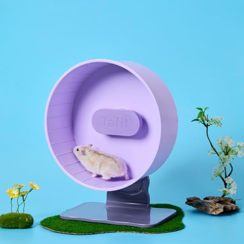 Super‑Silent Hamster Exercise Wheel – 8.66‑inch Quiet Running Spinner - color: Taro Purple, size: 8.7inch