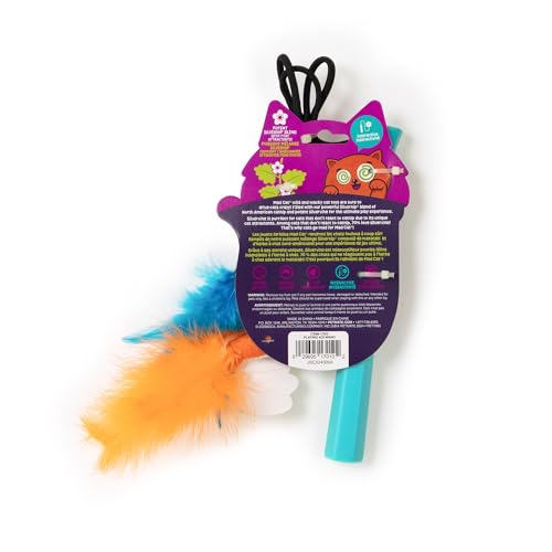 Mad Cat Playing Koi Retractable Feather Wand Cat Toy with Telescopic Handle - style: Playing Koi