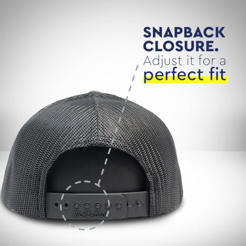 Richardson Mesh Cap Embroidered Agility Tunnel Dog Training Dad Mom Trucker Hats for Men & Women - color: Heather Grey Black Personalized Text Here
