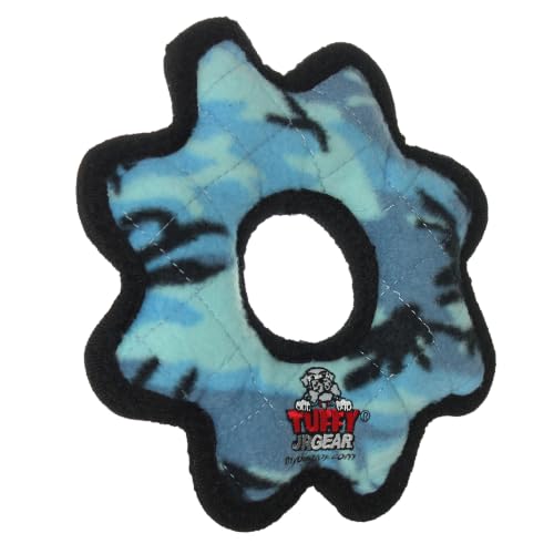 TUFFY® 5 Pack Jr Duck, Hippo, Fox, Brachiosaurus & Gear Ring Dog Toys - color: 5PK Multi-color Duck Fox Gear Hippo Brach