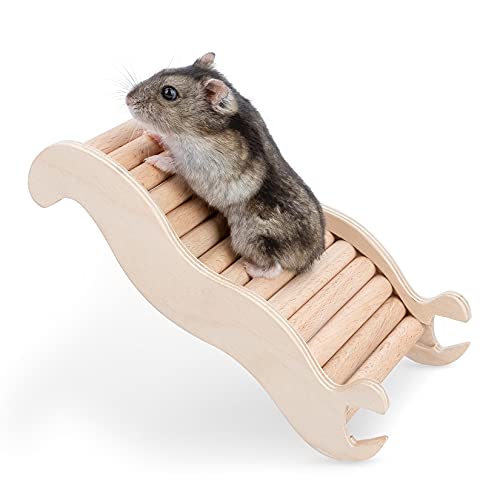 Niteangel Hamster Climbing Ladder Bridge: 6.3 x 3.7 x 1.1 inch - size: Small - 6.3'' L