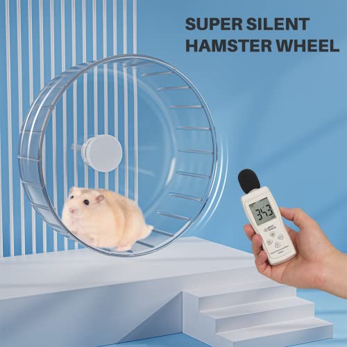 BUCATSTATE Hamster Wheel Silent, 5.5in Exercise Running Whees Quiet Spinner Mouse Wheels for Gerbil Dwarf Syrian Hamster Rat Mice - size: 5.5inch