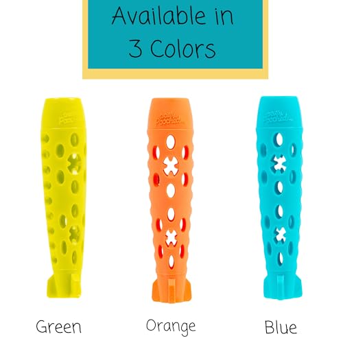 Messy Mutts Totally Pooched Stuff n Chew Rocket Stick, 10 Inch, Teal - color: Teal
