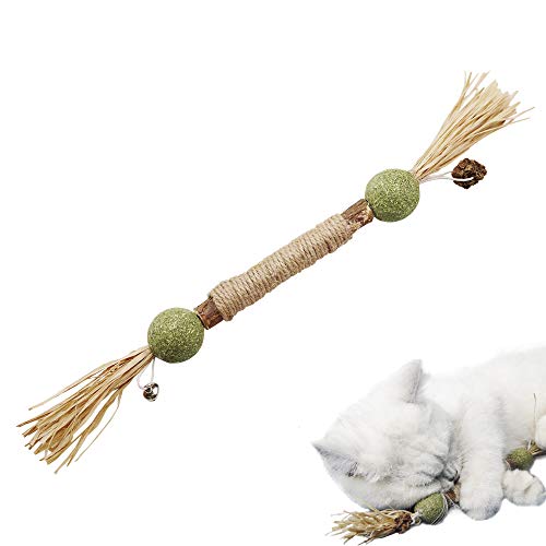 PAZ'S GIFT Catnip Toy Cat Toys Catnip Toy cat chew Toy cat Kicking silvervine Stick Teeth Cleaning Cute Kitten Teething Indoor Interactivecat Dental Care Matatabi (Catnip Balls) - size: Catnip Balls