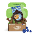 Benebone Blueberry Medium 4-Pack Dog Toys, Under 60 lbs - size: Medium, style: Limited Edition 4 Pack