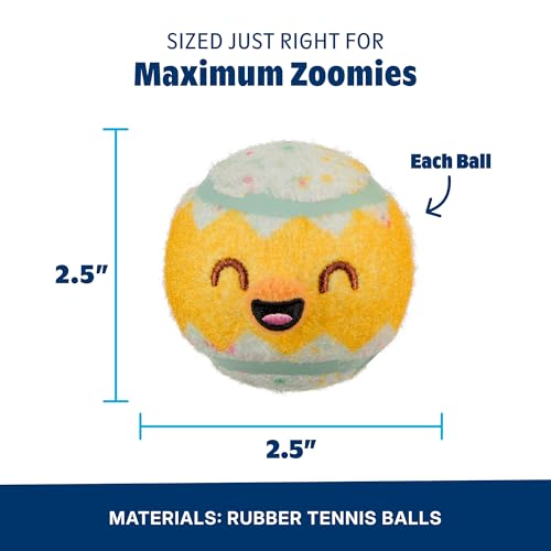 BarkBox Play Hatch Rubber Tennis Balls - for Dogs - color: Play Hatch