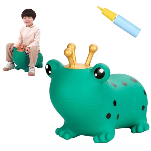 INPANY Bouncy Horse, Frog Hopper Toys for Indoor & Outdoor Fun - color: Green Frog
