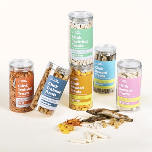 Clink Design Dog Training Treats, Freeze Dried Egg Yolk Snacks, 7oz