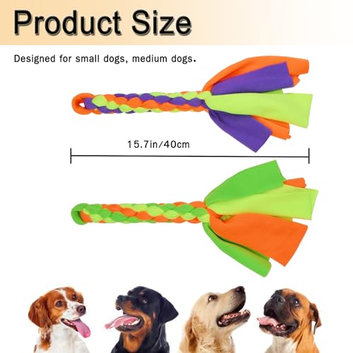2 Pack Dog Fleece Rope Toy, Flirt Pole Replacement Toys
