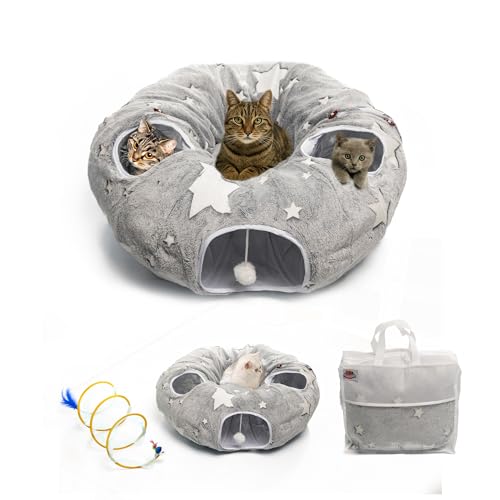 Cat Tunnel Bed for Indoor Cats