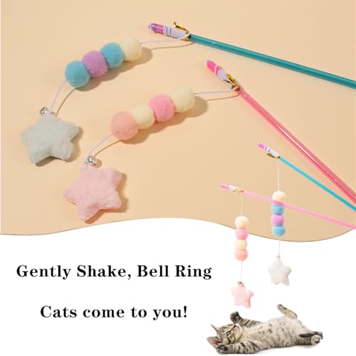 Cat Wand Toy Interactive, 2 PCS