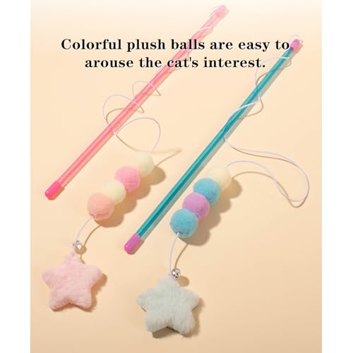 Cat Wand Toy Interactive, 2 PCS