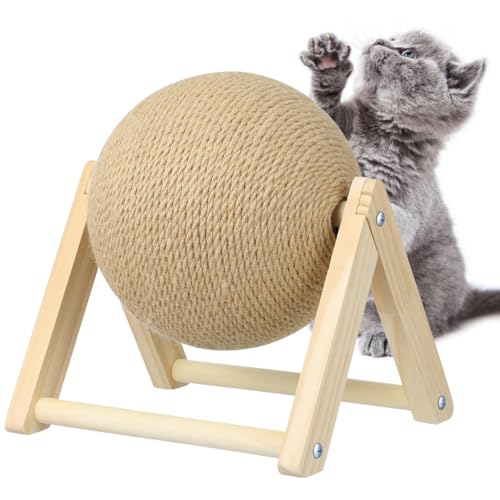 STOBOK Cat Scratching Ball Cat Scratcher Kitten Scratching Toy for Indoor Cats Claw Care and Exercise Stable Pet Supplies for Home Pet Shops Shopping Malls Shops 8.66 X 7.08 X 6.29 in