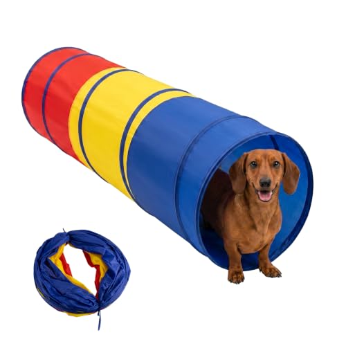 Dachshund Tunnel, Dog Tunnel, Foldable Crawl for Dog Training