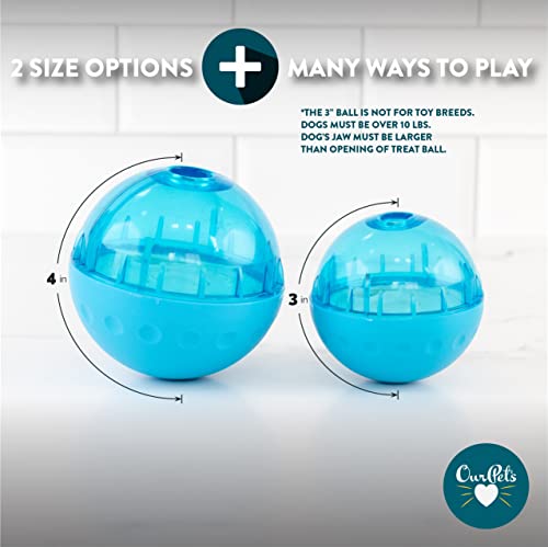 Our Pets Smarter Toys IQ Treat Ball - Colors Mary Vary - 4" - for Larger Dogs - size: 4 INCH