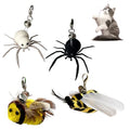Cat Toy Insects Refills, Feather Wand Replacement Insects, Kitten Interactive Toys (4PCS) - color: 4PCS