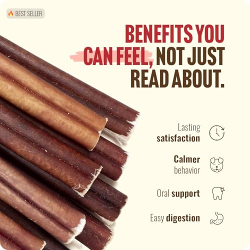 Natural Farm 4 Inch Bully Sticks for Small Dogs & Puppies, 10 Count - size: 4" Standard - 10 Count
