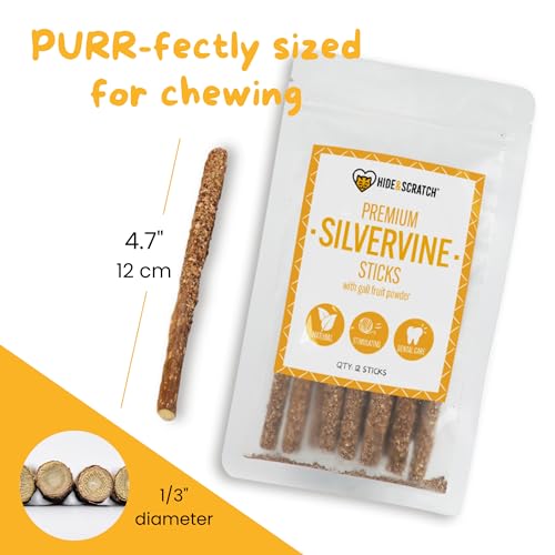 Hide & Scratch Silvervine Catnip Balls 3 Pack Hand Woven Cat Chew Toys - style: Sticks (3 Pack)
