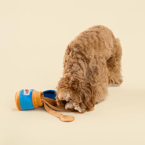 CHEWFFON Interactive Dog Enrichment Toy, Crinkle & Snuffle Puppy Toys - style: Peanut Butter