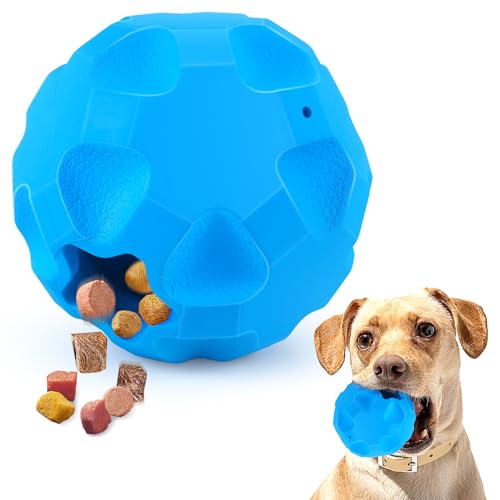 Rubber Treat Dispensing Cognitive Dog Toys for Aggressive Chewers Breed - color: Blue