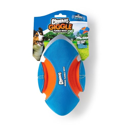 Chuckit! Giggle Fumble Fetch Ball Dog Toy 7.9", Makes Funny Giggle Sounds - style: Giggle Fumble