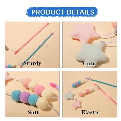 Cat Wand Toy Interactive, 2 PCS