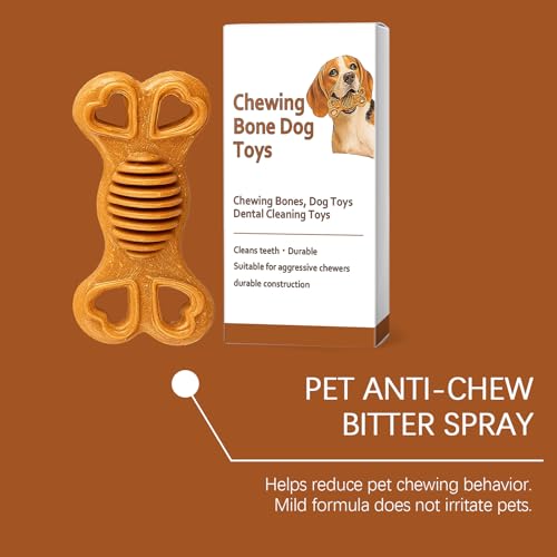 Dog Toys for Aggressive Chewers, Puppy Chew Options for Teething, Durable Design for Small to Medium Breeds, Ideal for Gentle or Moderate Chewing Needs（2 Pack）