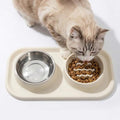 Slow Feeder Dog Bowls, Dog Bowl Set for Puppies, Small Dogs, and Cats – Silicone Non-Slip Food and Water Feeding Station, Spill-Proof Pet Dishes for Mess-Free Meals