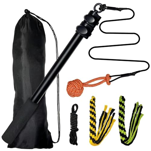 Flirt Pole for Dogs Heavy Duty 40inch Extendable Aluminum Alloy Dog Flirt Pole for Large/Medium/Small Dogs,Interactive Dog Toys for Indoor/Outdoor - size: 40in/3-section