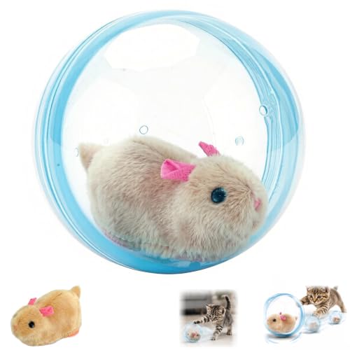 Self-Rolling Interactive Cat Ball with Realistic Animal, 1 Pack