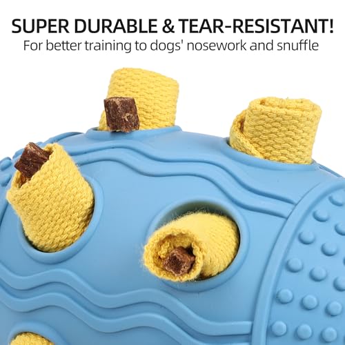 Interactive Dog Toy, Food Dispensing Puzzle Toy for Boredom Relief (Blue) - color: Light Blue