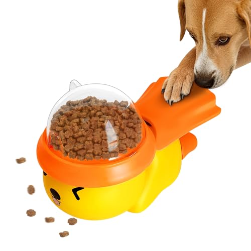 Interactive Dog Toy Food Puzzle, Treat Dispensing Slow Feeder for Dogs & Cats, Enrichment Toy to Reduce Boredom, IQ Training Toy, Pet Food Dispenser with DIY Stickers