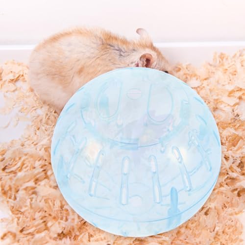 2pcs Small Pet Running Ball Hamster Ball Hamster 10 Inch Guinea Pig Exercise Small Animal Running Guinea Toys Exercise Speedboat Mute - size: 2pcs