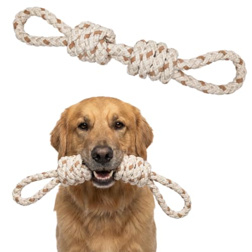 Tug of War Dog Toy, Dog Toys for Aggressive Chewers, Tough Dog Toys - color: Double Knot Tug