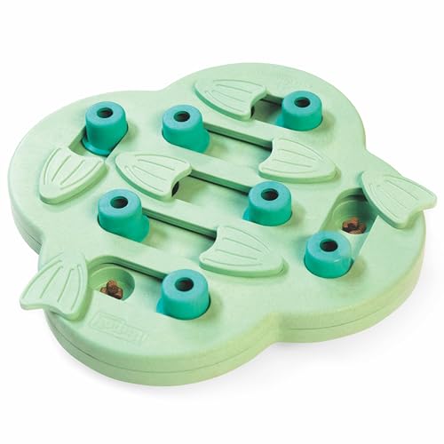 Outward Hound Nina Ottosson Puppy Hide N' Slide Dog Toy Treat Puzzle, 11.6" - color: Puppy Hide-N-Slide (Green), size: 1 Count (Pack of 1)