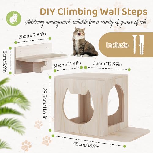 Cat Wall Furniture Set, Cats Wall Shelves Cat Wall Climber