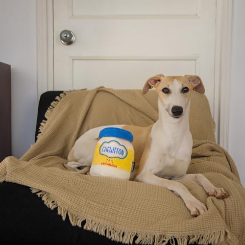 CHEWFFON Dog Enrichment Toys, Snuffle Crinkle Toy for Mental Stimulation - style: Mayonnaise