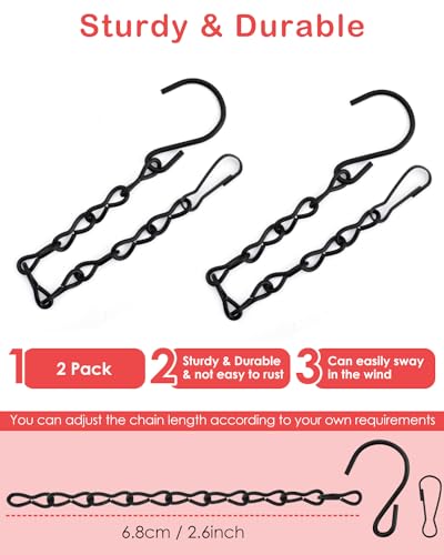 PACETAP Hummingbird Swings and Perches Metal Frame 4 Pack, Wild Bird Swing Outdoor Bird Perch with Wooden Dowel and Hanging Chain for Hanging Indoor, Outdoor, Trunk, Lawn, Patio, Garden (Black) - size: 4 Pack Simple
