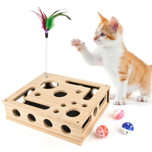 Cat Scratch Puzzle Enrichment Box,Cat Nail File Enrichment Box Sandpaper