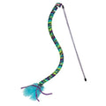 KONG Cat Teaser Wand Toy - Encourages Pouncing & Batting (Curlz) - color: BLUE