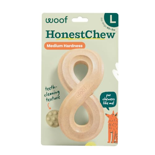 WOOF HonestChew Infinity Dog Chew Toy for Dogs 60 lbs & Up - size: Large