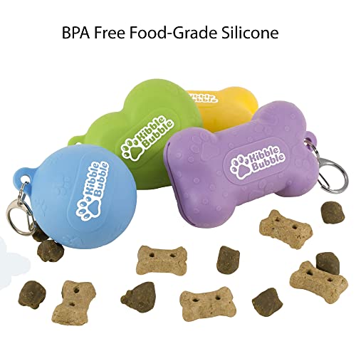 Dog Treat Pouch, Purple Bone - color: Purple, size: Bone 4.3"x2.6"(pack of 1)