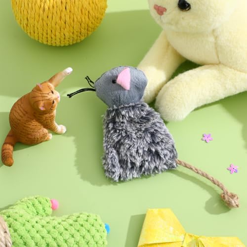 Homoyoyo 3Pcs Catnip Cat Toys Simulated Roo Toy Plush Cat Toy for Indoor Cats Interactive Kicker and Chew for Kittens Breathable Fabric 4.33 X 2.55 X 0.98 in