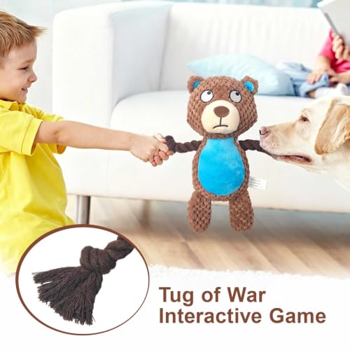 Dog Toys, Dog Squeaker Toys with Crinkle Paper (Camel Brown Bear) - color: Camel Brown Bear