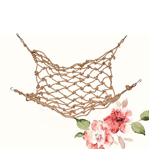 Scicalife Parrot Climbing Net Rope Ladder for Birds Hanging Buckle Pet Hanging Net for Parakeet Budgie Macaw 11.81 X 7.87 X 0.19 in
