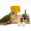 QBLEEV Bird Basketball Toy, Parrot Activity & Foraging Training Toys Set - color: Basketball Toy Set